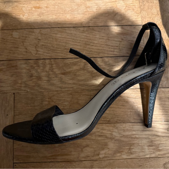 ALDO Black Snakeskin Heels - Picture 2 of 2